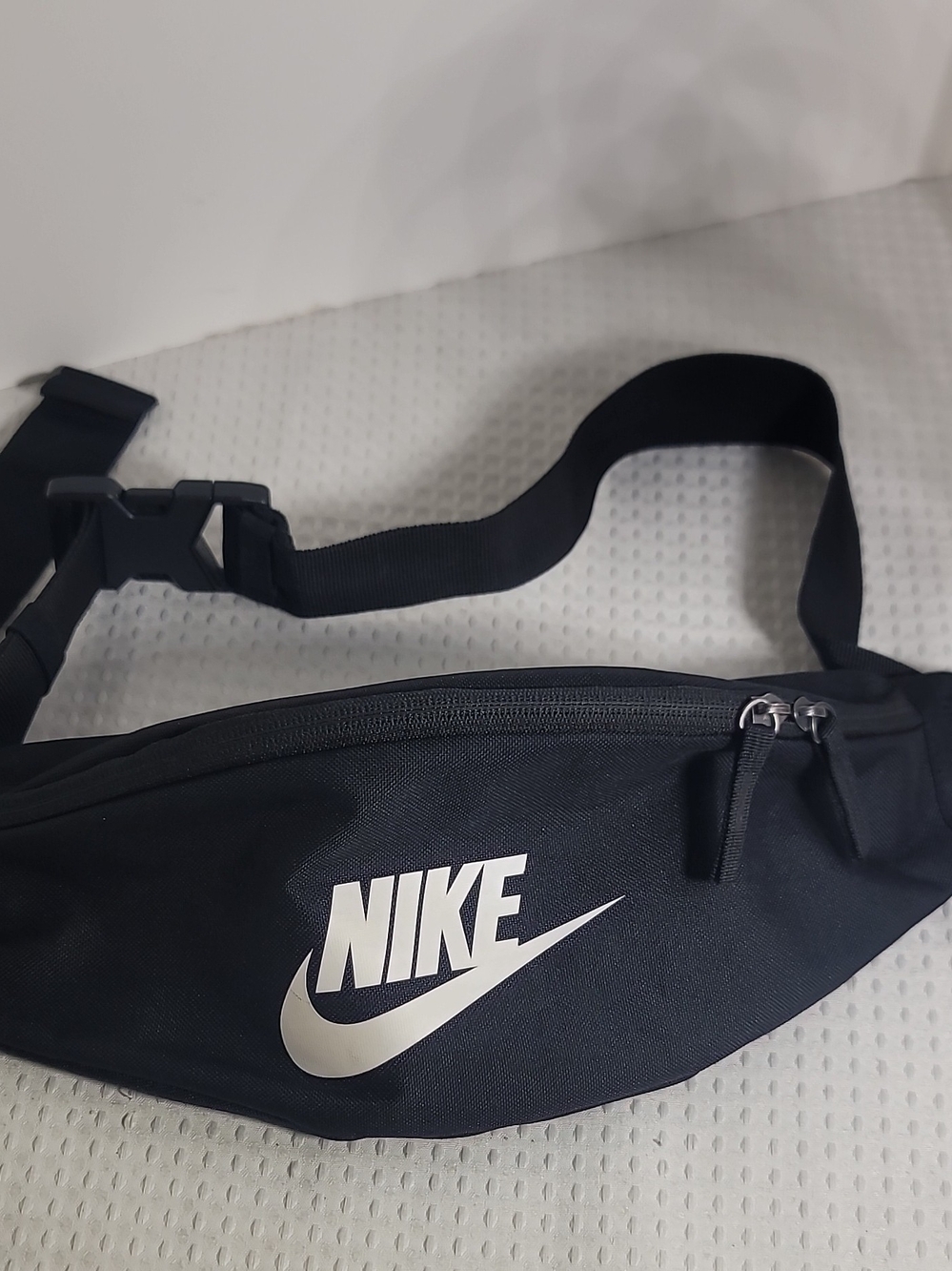 Nike Black Waist Pack Fanny Pack with White Logo